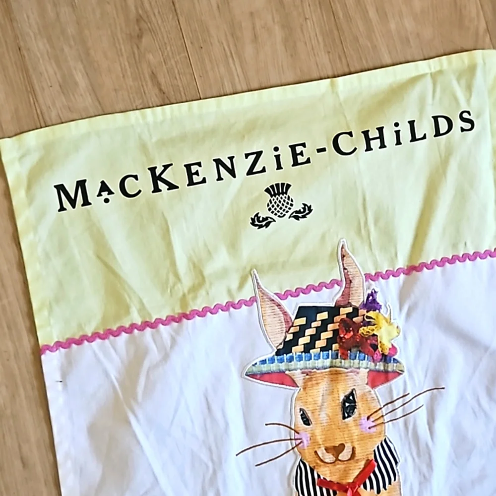 MacKenzie-Childs Large Appliqué Embroidered Easter Towel